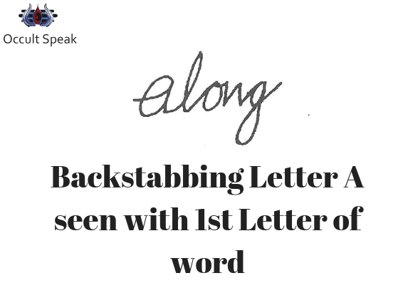 How to detect Backstabber in Handwriting Analysis ?