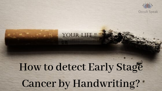 How to detect Early Stage Cancer by Handwriting?