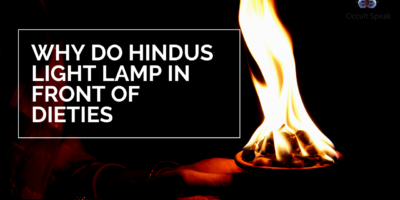 Why do Hindus light a lamp in front of Deities?