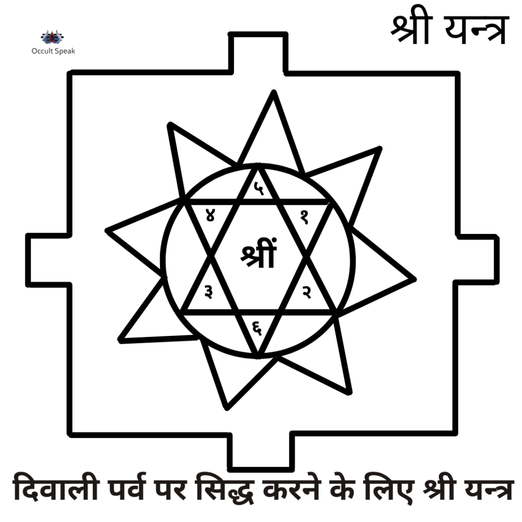 Shri Yantra for Lakshmi Puja  Diwali 2022