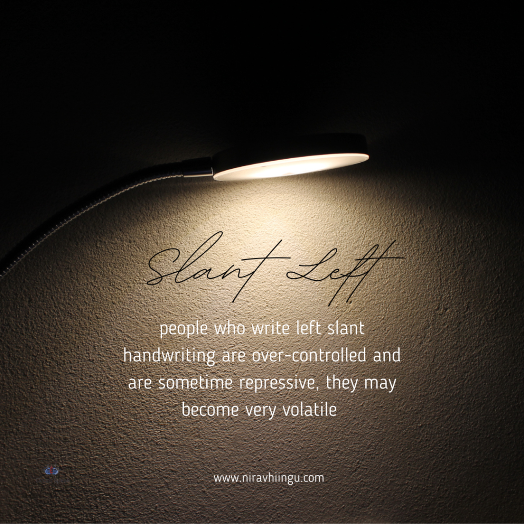 Left-Slant-Handwriting