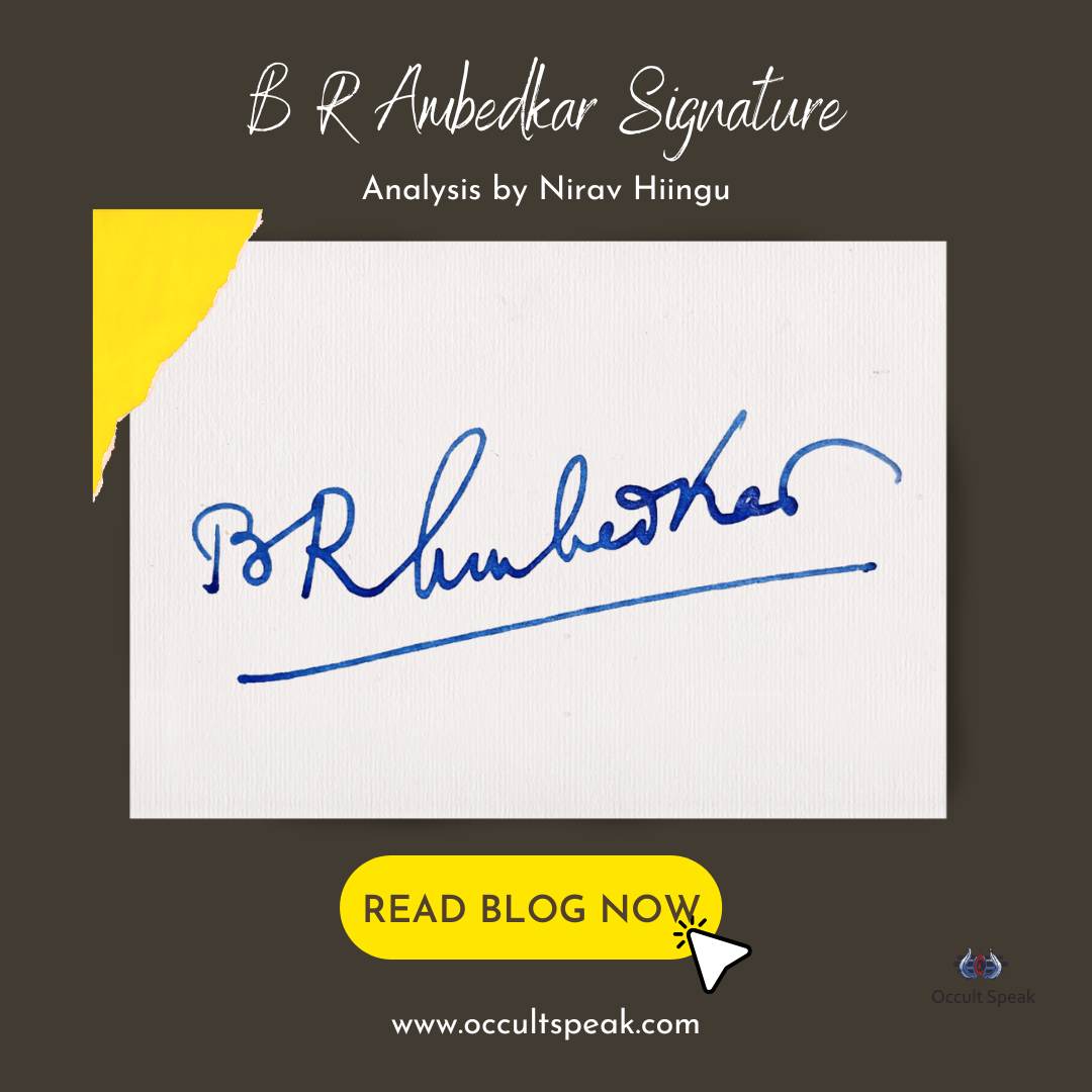 B R Ambedkar signature