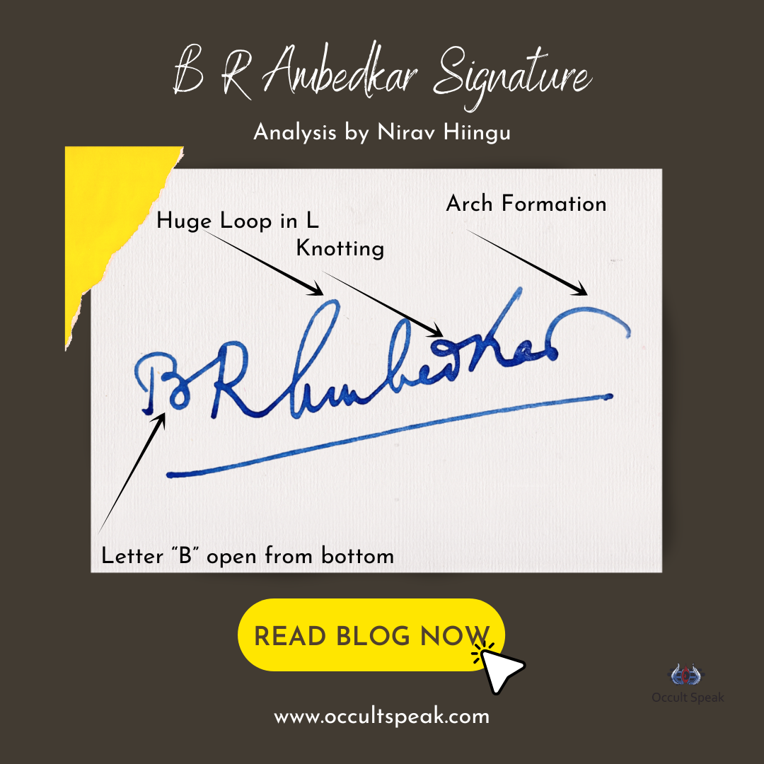 B R Ambedkar signature