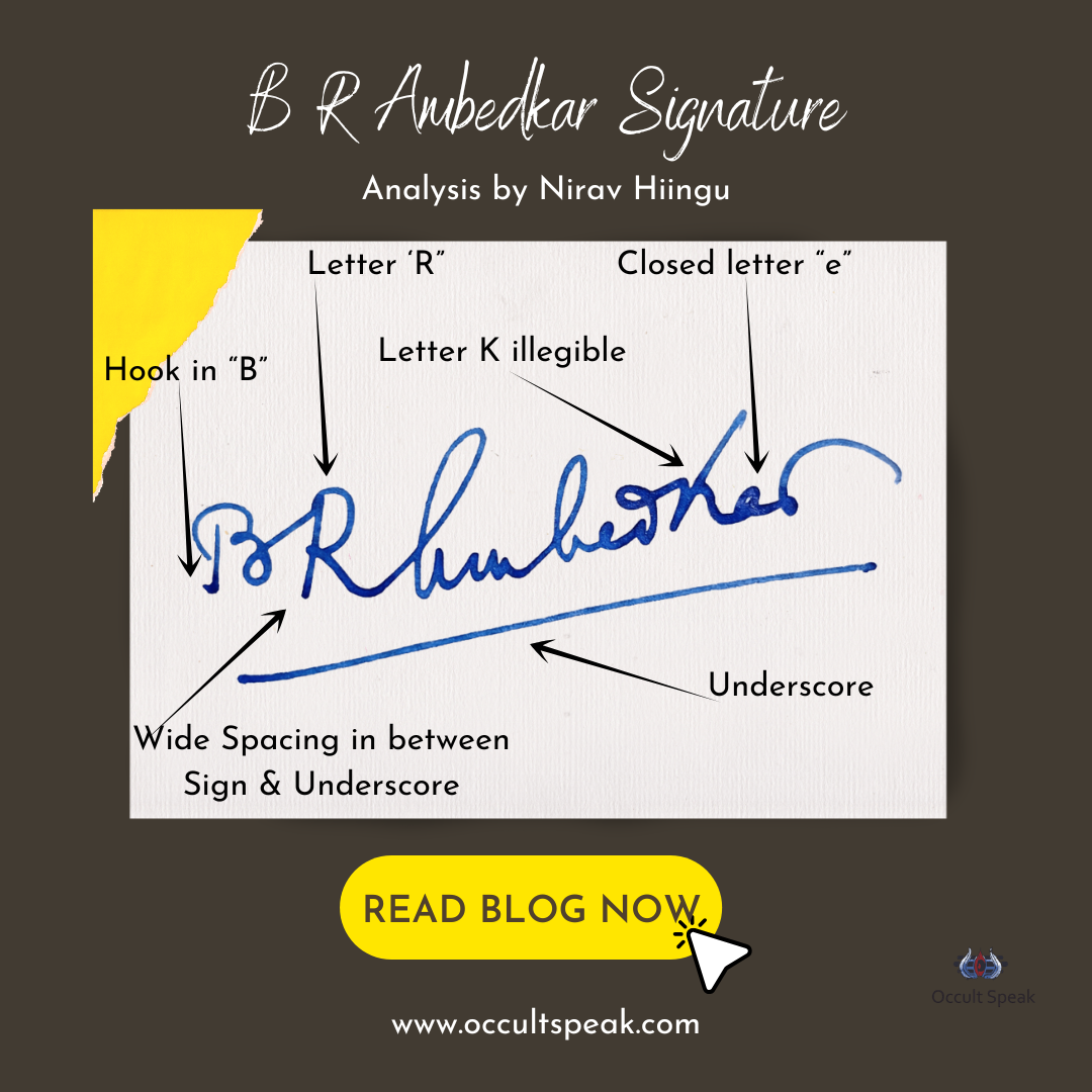 B R Ambedkar signature