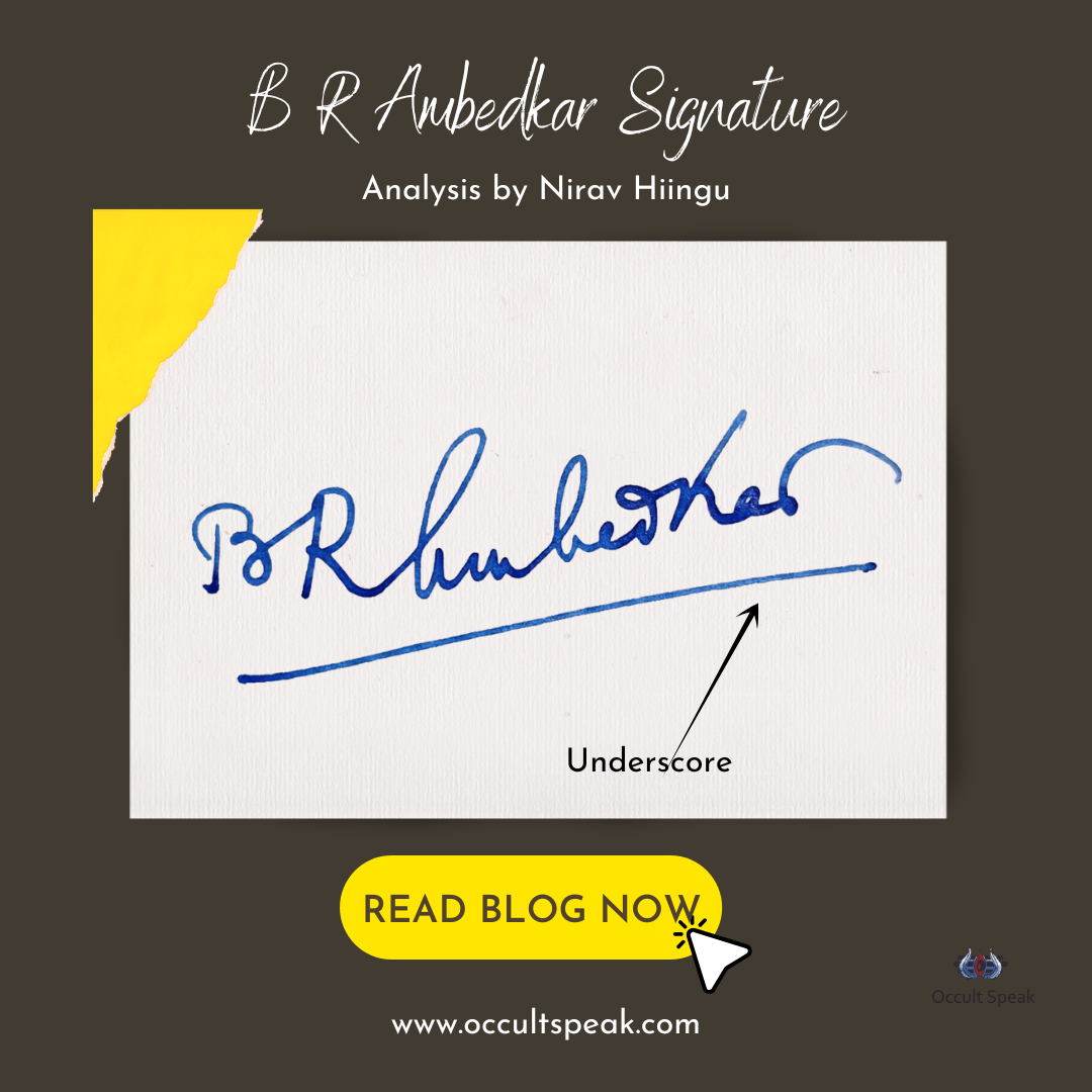B R Ambedkar Signature Analysis